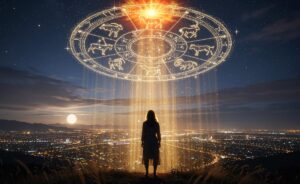 Illustration von acht Sternzeichen, die am 22. März 2026 unglaubliches Glück und Fülle anziehen